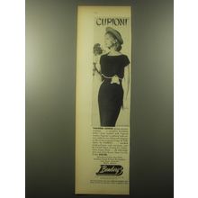 1959 Bemberg Cupioni Yarn Advertisement - Tailored Junior