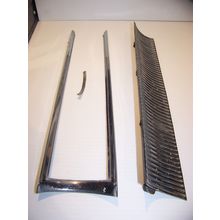 1965 CHRYSLER IMPERIAL REAR BUMPER TRIM OEM RH #2461432 & BEZEL