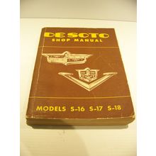 DESOTO PASSENGER CAR SHOP MANUAL MODELS S-16 S-17 S-18