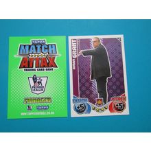 462. Avram Grant - West Ham Utd - Match Attax 2010/11 Football Card EF1