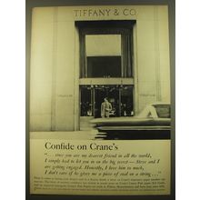 1961 Crane's Paper Ad - Confide on Crane's