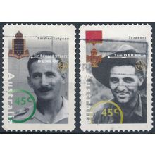Second World War Heroes: 2 Values - Australia 1995 - FH - SG 1525 & 1527