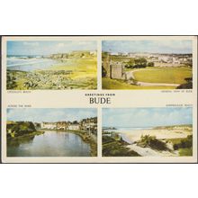 Greetings from Bude, Cornwall, 1959 - Jarrold Postcard