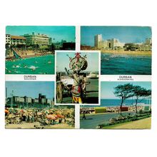 Postcard South Africa Durban multiviews souvenir aandenking posted 1961