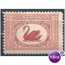 Australia 1929 SG116 1 1/2d Dull Scarlet Mounted Mint.