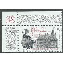 GER 1995 100pf '500TH ANN OF WORMS' (CORNER MARGIN) FINE USED (EBID49-444)