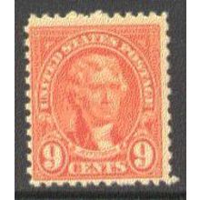 641 9c Thomas Jefferson Barely Clears MNH Q1835
