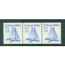 2134 14c Iceboat Very Fine MNH Dry Gum PNC 1/3 W0411