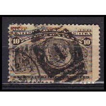 Used 237 10c Columbus Presenting Natives Barely Clears RA0923