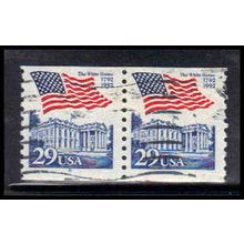 Used 2609 29c White House Fine CNP Left 8 PA1492