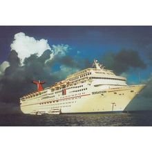 Sensation Carnival Cruise Lines Ship Grand Caymon Rare Essex Postcard