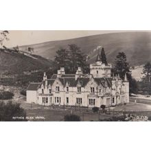 Rothes Glen Hotel Aerial Scottish Real Photo Postcard