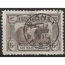 Australia 1931 SG139 6d Sepia AIR Fine Used ..