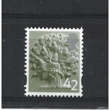 England.EN10 42p English Oak Tree.Unmounted Mint.Aug25