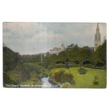 THE UPPER GARDENS, BOURNEMOUTH used vintage postcard 1907 /