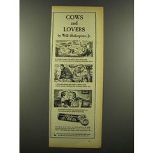 1940 Cola Life Savers Candy Ad - Cows and Lovers