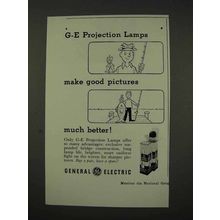 1956 General Electric Projection Lamps Ad - Much Better