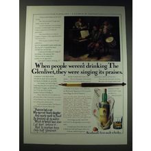 1987 Glenlivet Scotch Ad - When people weren't drinking