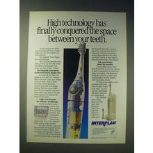 1989 Interplak Home Plaque Removal Instrument Ad - High technology