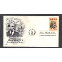 FDC Art Craft 2010 20c Horatio Alger (Cachet-U/A) CV00114