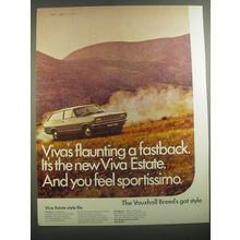 1967 Vauxhall Viva Estate Ad - Viva's flaunting a fastback.