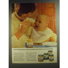 1974 Gerber Strained foods Ad -To give your baby a good solid start