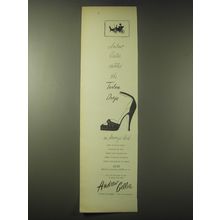 1948 Andrew Geller Turban Drape Shoes Advertisement