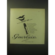 1948 Guerlain Bright Red Lipstick Advertisement
