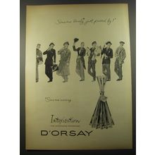 1954 D'Orsay Intoxication Perfume Ad - Someone lovely just passed by