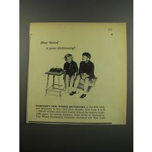 1955 Webster's New World Dictionary Advertisement - How 'dated