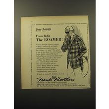 1960 Frank Brothers Sports Jacket Advertisement - From India - The Roamer