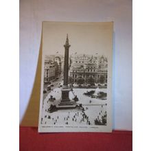 NELSON'S COLUMN, TRAFALGAR SQUARE London. used vintage postcard 1948 pm =