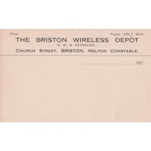 Briston Wireless Radio Depot Melton Constable Cambs Old Postcard