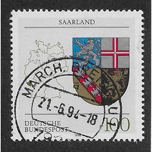 GER 1993 100pf 'SAARLAND' FINE USED (EBID62-966)