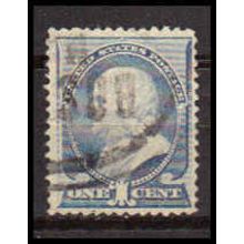 Used 212 1c Benjamin Franklin Barely Clears RA0535