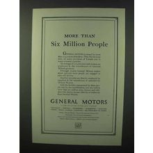 1930 General Motors Ad - More Than Six Million People