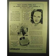 1940 Lifebuoy Soap Ad - Complete, Wholesome Cleanness