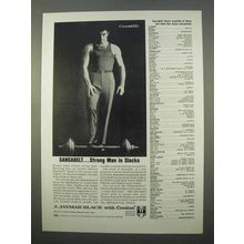 1963 Jaymar Sansabelt Slacks Ad - Strong Man