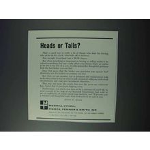 1963 Merrill Lynch Brokers Ad - Heads or Tails?