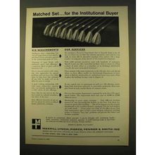 1963 Merrill Lynch Brokers Ad - Matched Set