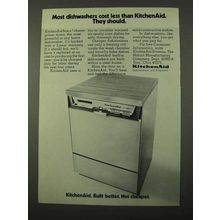 1972 KitchenAid Dishwasher Ad - Most Cost Less