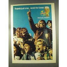 1977 Schlitz Beer Ad - There's Just One Word For Beer