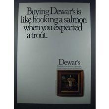 1979 Dewar's Scotch Ad - Like Hooking a Salmon