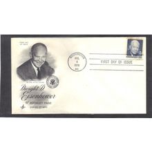 FDC Art Craft 1393 6c Dwight Eisenhower (Cachet-U/A) CV41241
