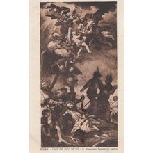 Rome Roma Chiesa Del Gesu Saint Francesco Saverio Italy Painting Mural Postcard