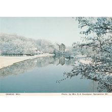 Oxnead Mill at Winter Christmas Norfolk Postcard