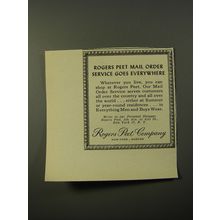 1954 Rogers Peet Company Ad - Rogers Peet mail order service goes everywhere