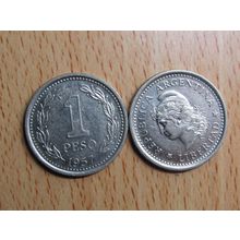 Argentina 1957 1 Peso Coin
