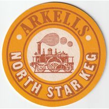 BEER MAT - ARKELLS BREWERY - NORTH STAR KEG - (Cat No 014) - (1975)