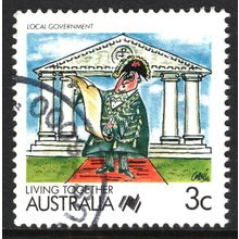 AUSTRALIA 1988: LIVING TOGETHER - 3c LOCAL GOVERNMENT USED (G4)